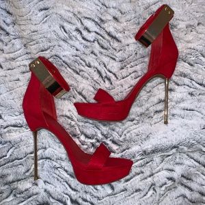 Red Bakers high heel shoes